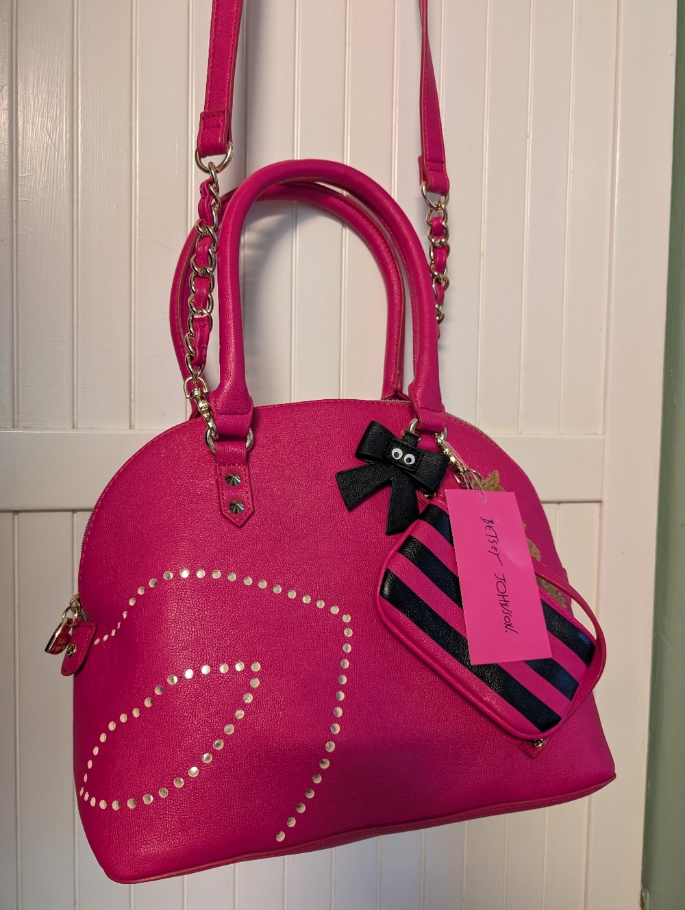 Nwt Betsey Johnson First Kiss Satchel - Picture 4 of 16